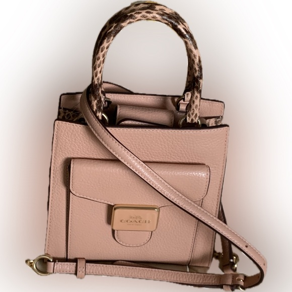 Coach Snake Embossed Trim Mini Pepper Crossbody - Picture 9 of 16